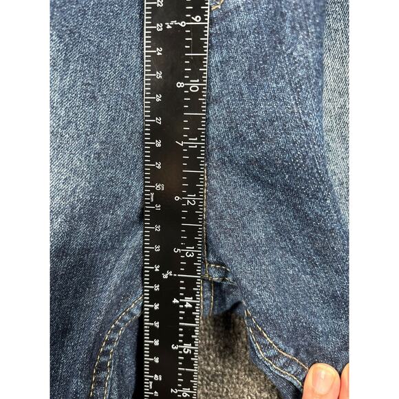 VTG Southpole Shorts Mens Size 46 Blue Denim Distressed Raw Hem Baggy Grunge - Picture 9 of 10